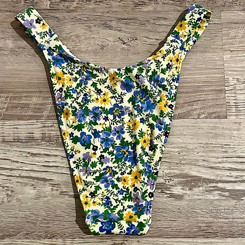 PacSun Floral Piper High Cut Bikini Bottom - Picture 4 of 12
